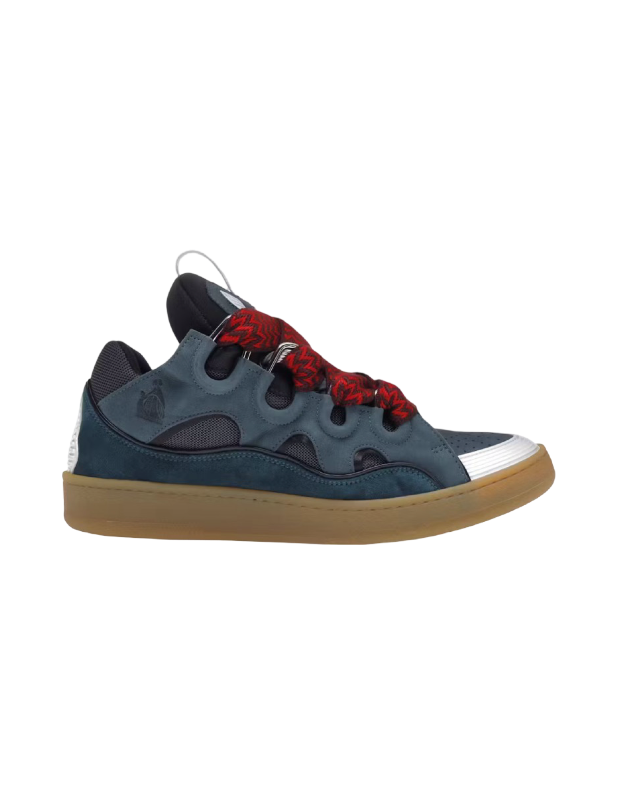 Lanvin Curb Teal Blue Sneakers