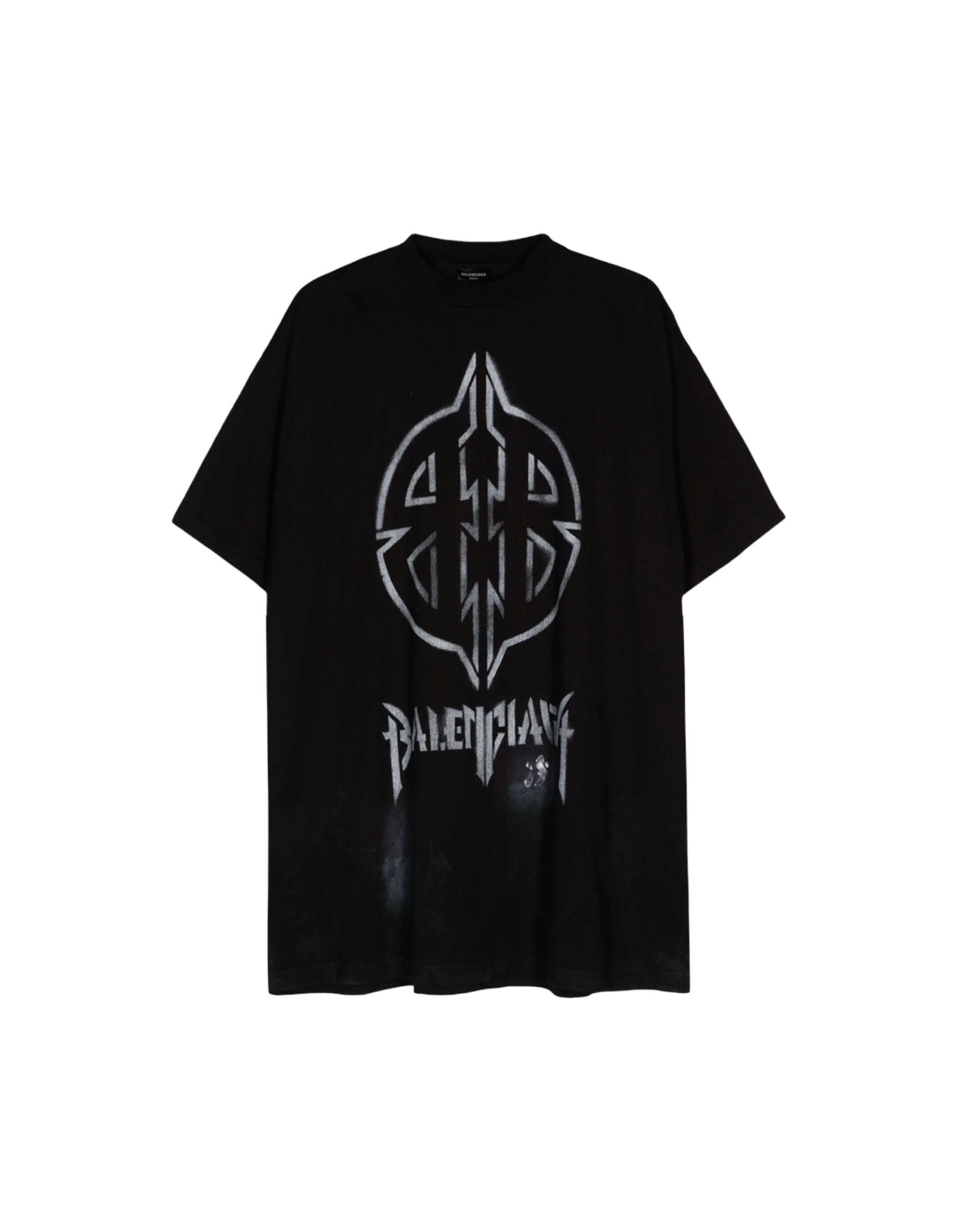 Balenciaga Metal BB Black Oversized Tee