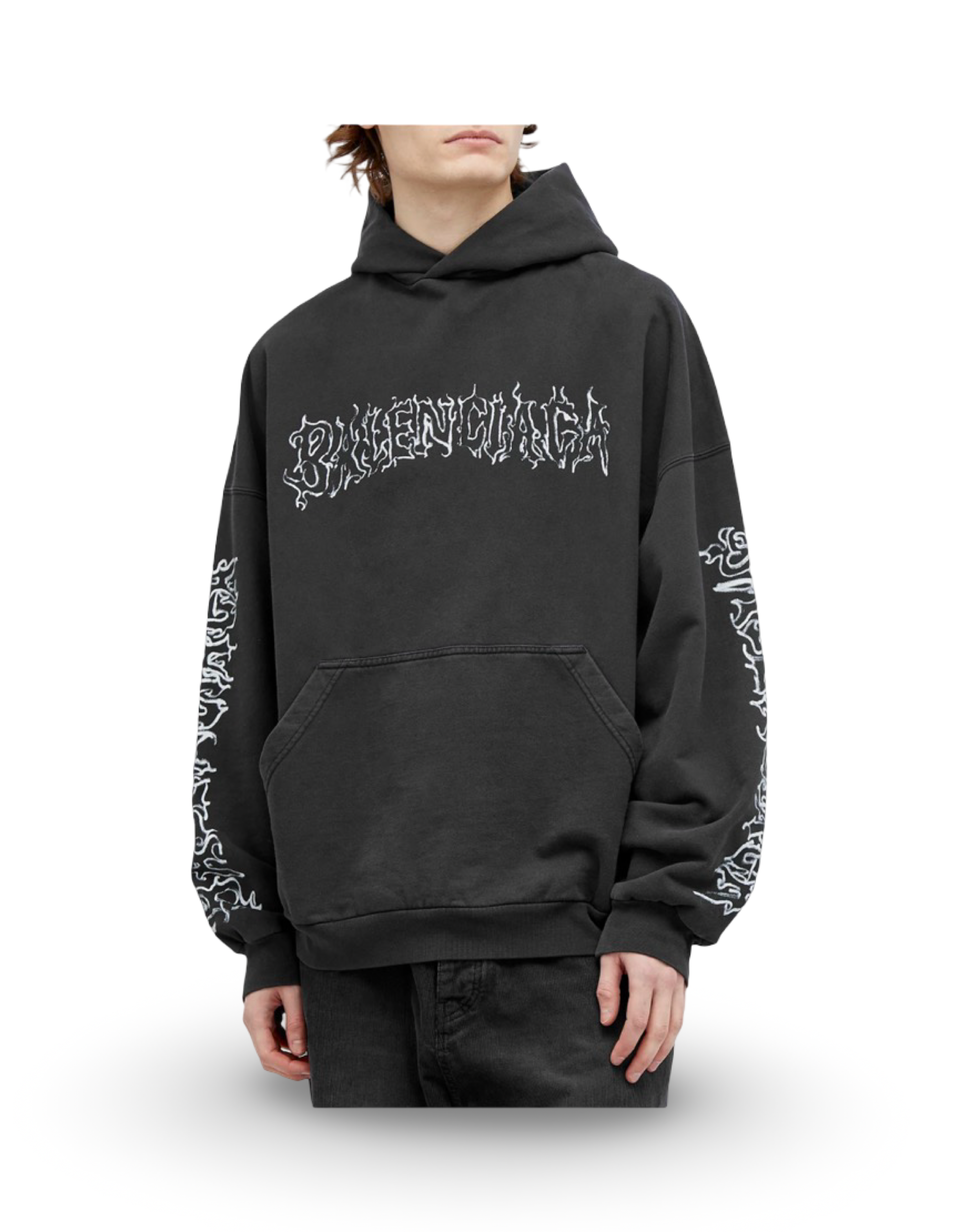 Balenciaga DIY Metal Logo Hoodie