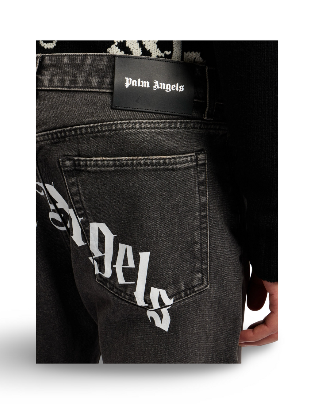 Palm Angels Curved Logo Jeans