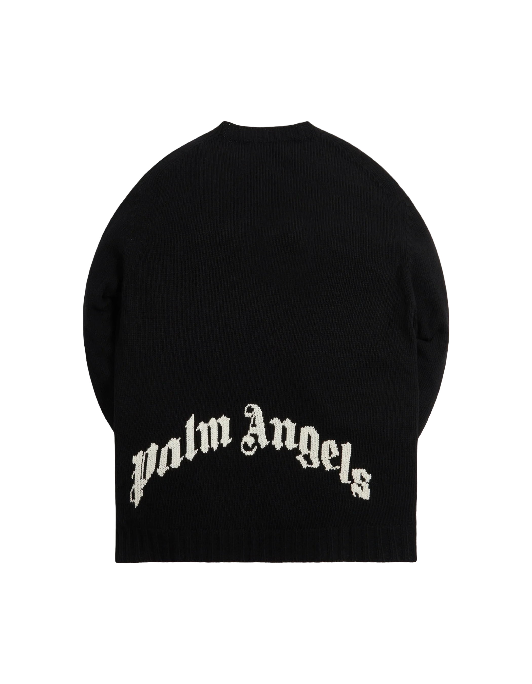 Palm Angels Curved Logo Wool Sweater