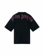 Palm Angels Allover Logo Oversized Tee Black