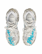 Balenciaga Graffiti Runner Blue Sneakers