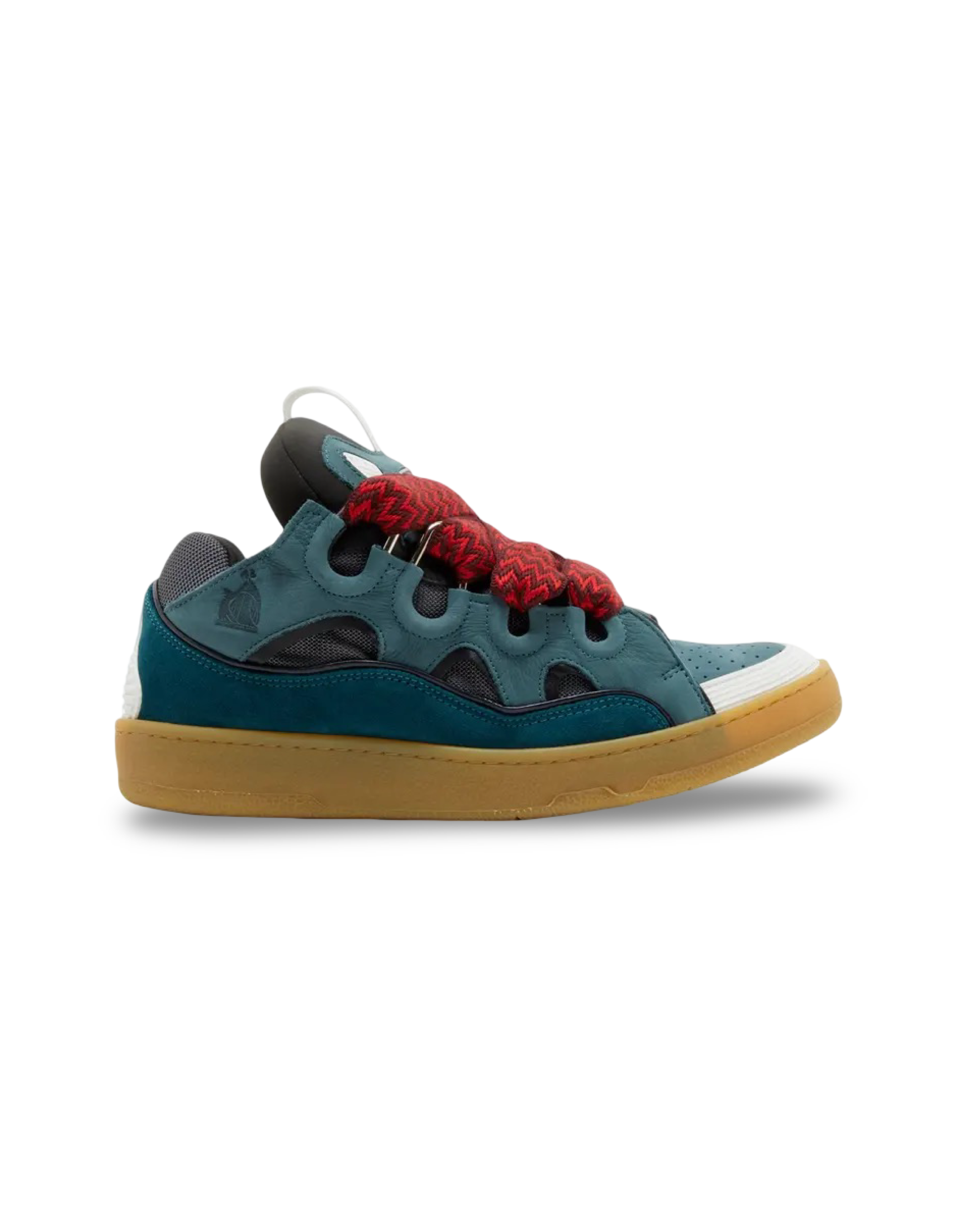 Lanvin Curb Teal Blue Sneakers