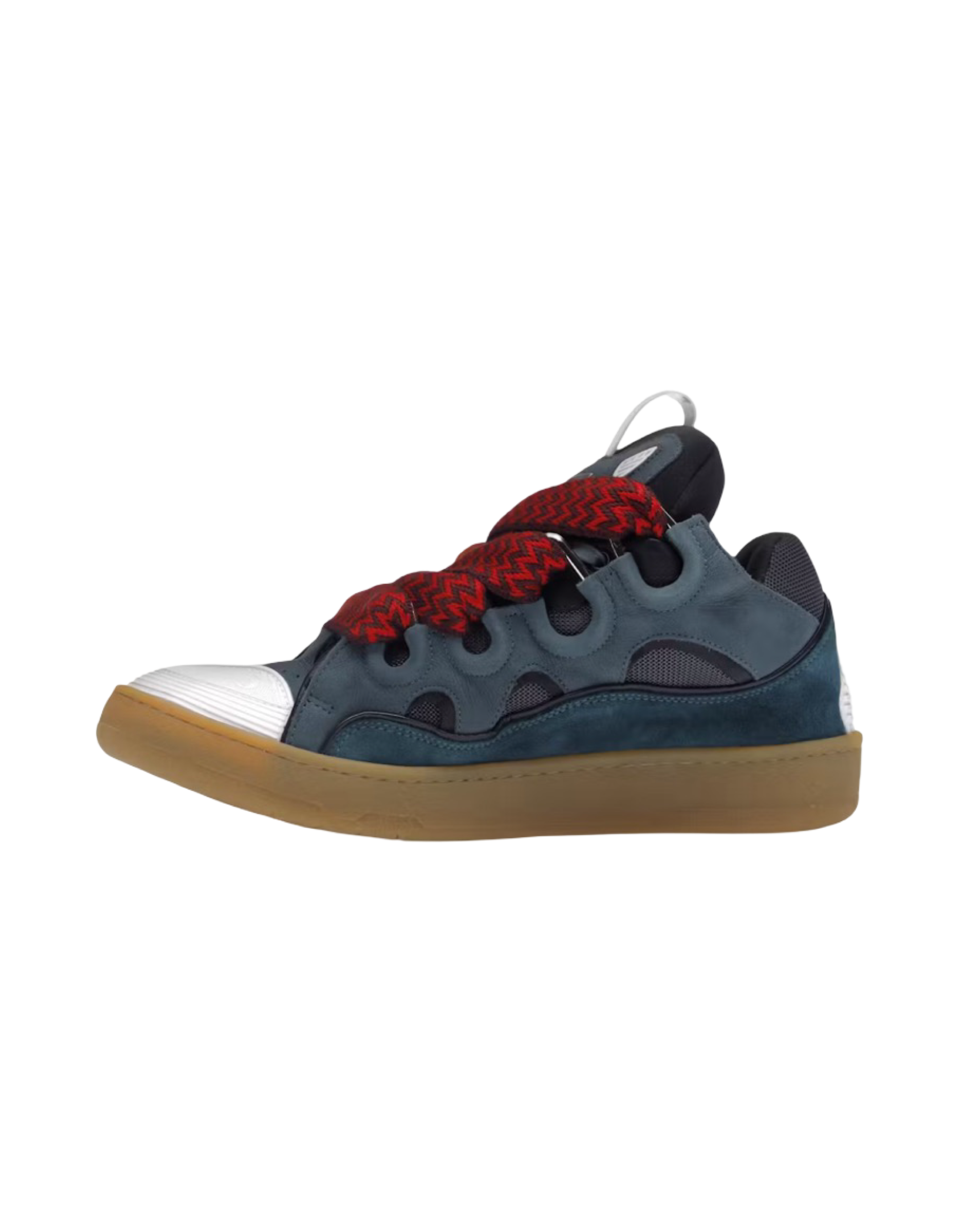 Lanvin Curb Teal Blue Sneakers