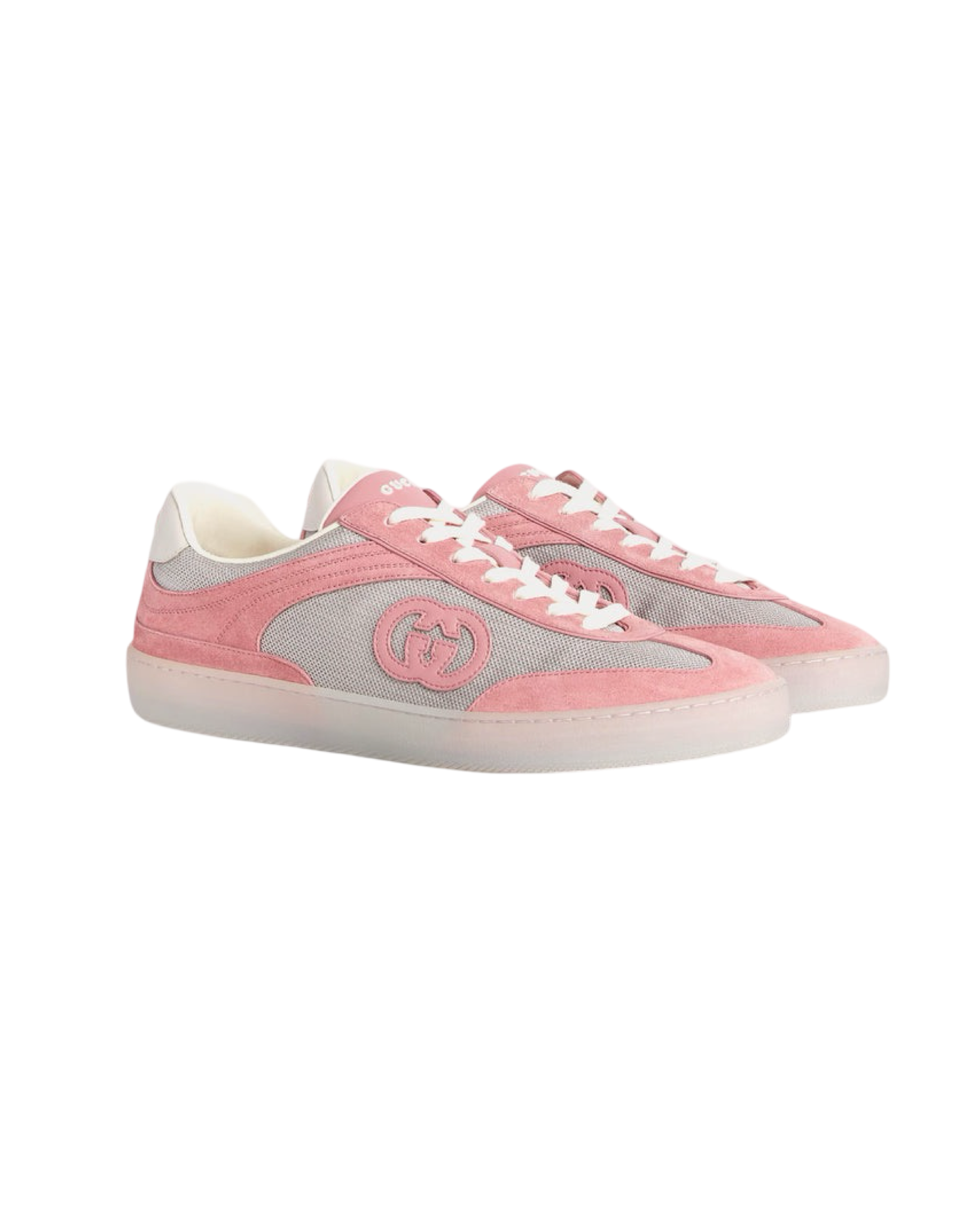 Gucci G75 Low Grey Pink Sneakers
