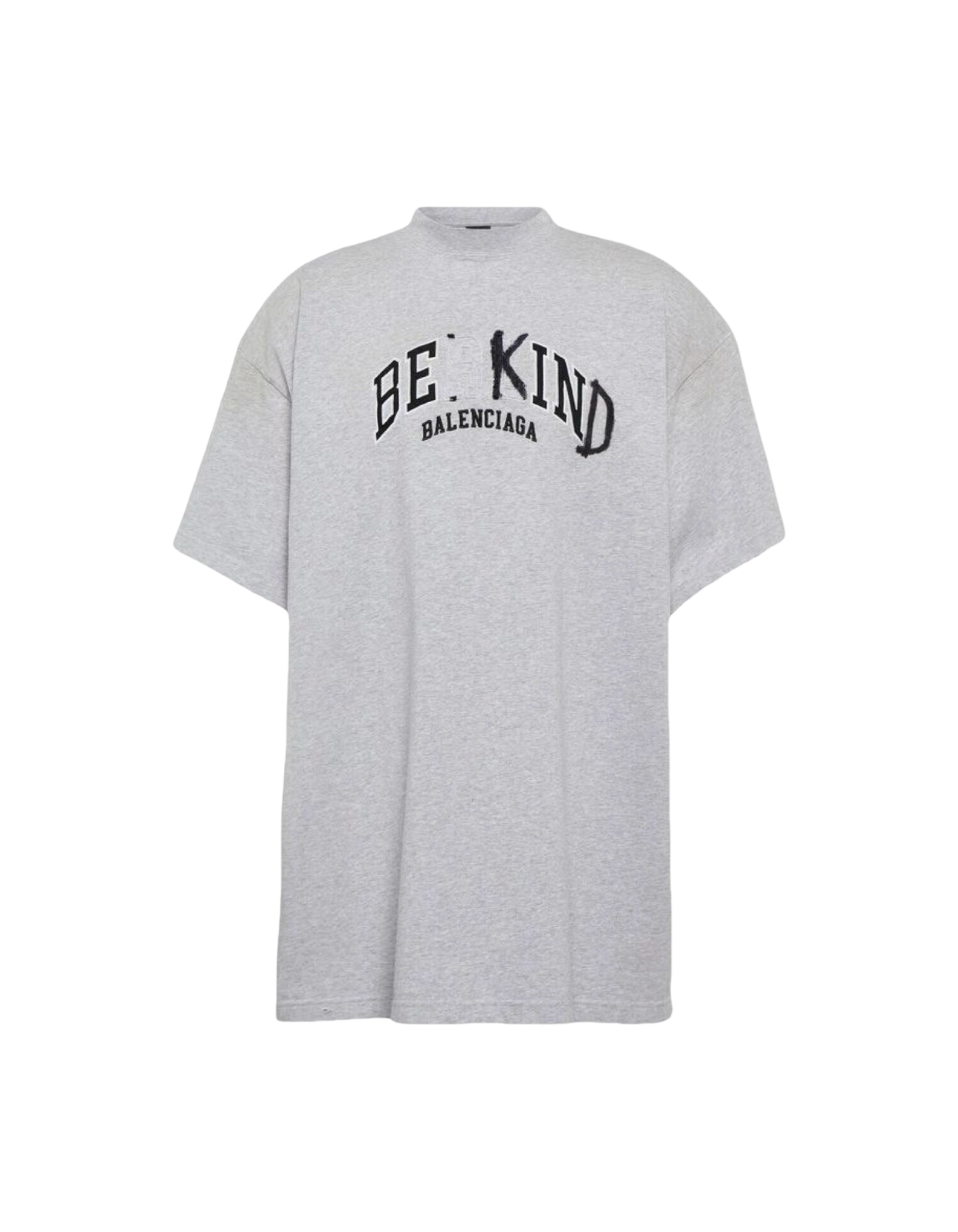 Balenciaga Be Kind Logo Grey Tee