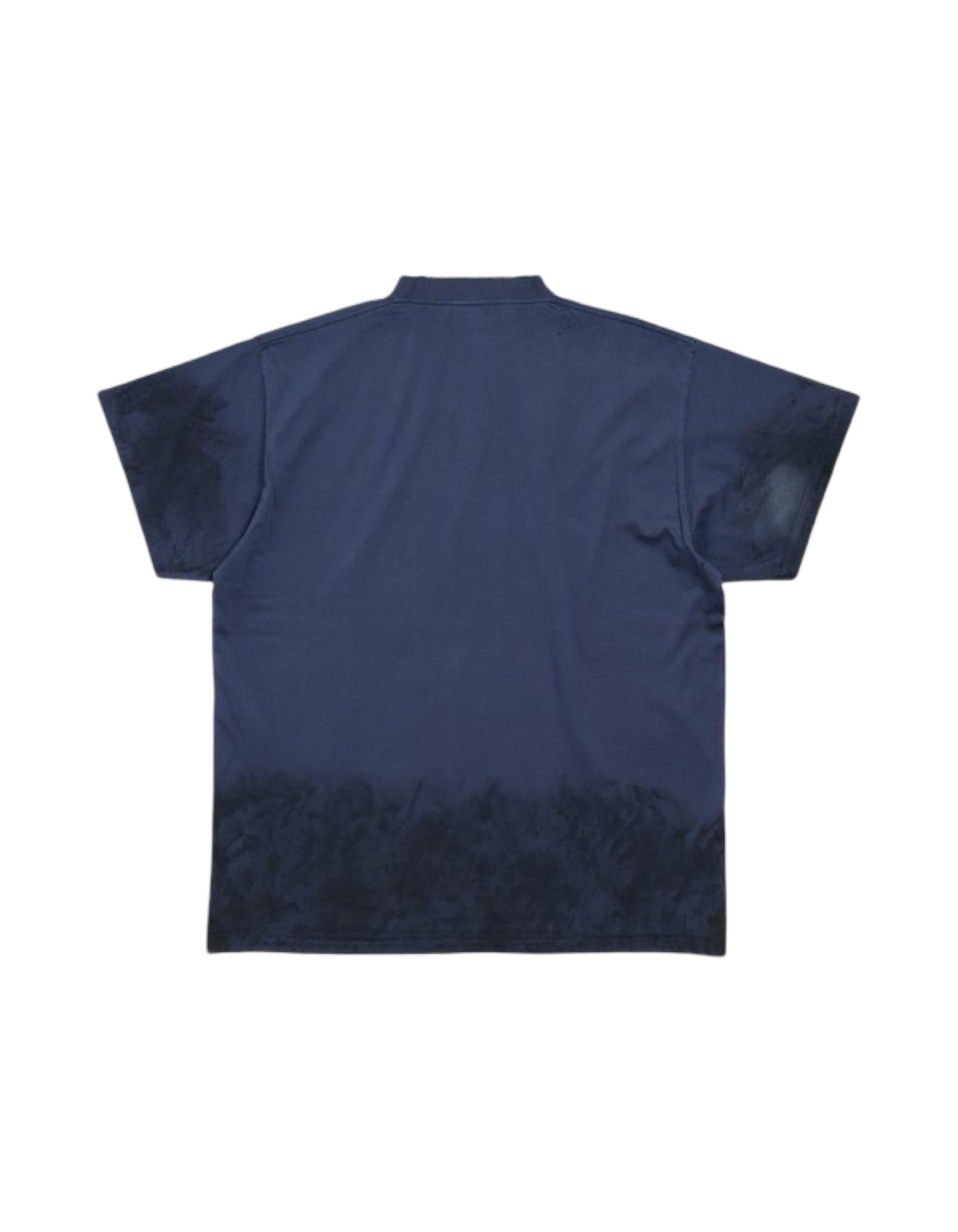Balenciaga 3B Stencil Oversized Tee Blue