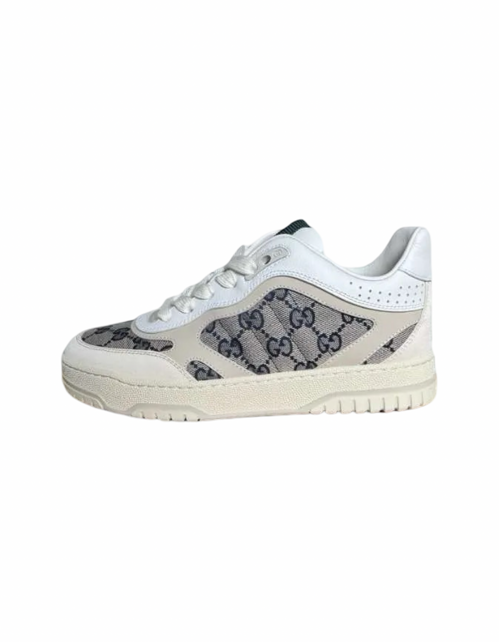 Gucci Re-Web Monogram White Blue Sneakers