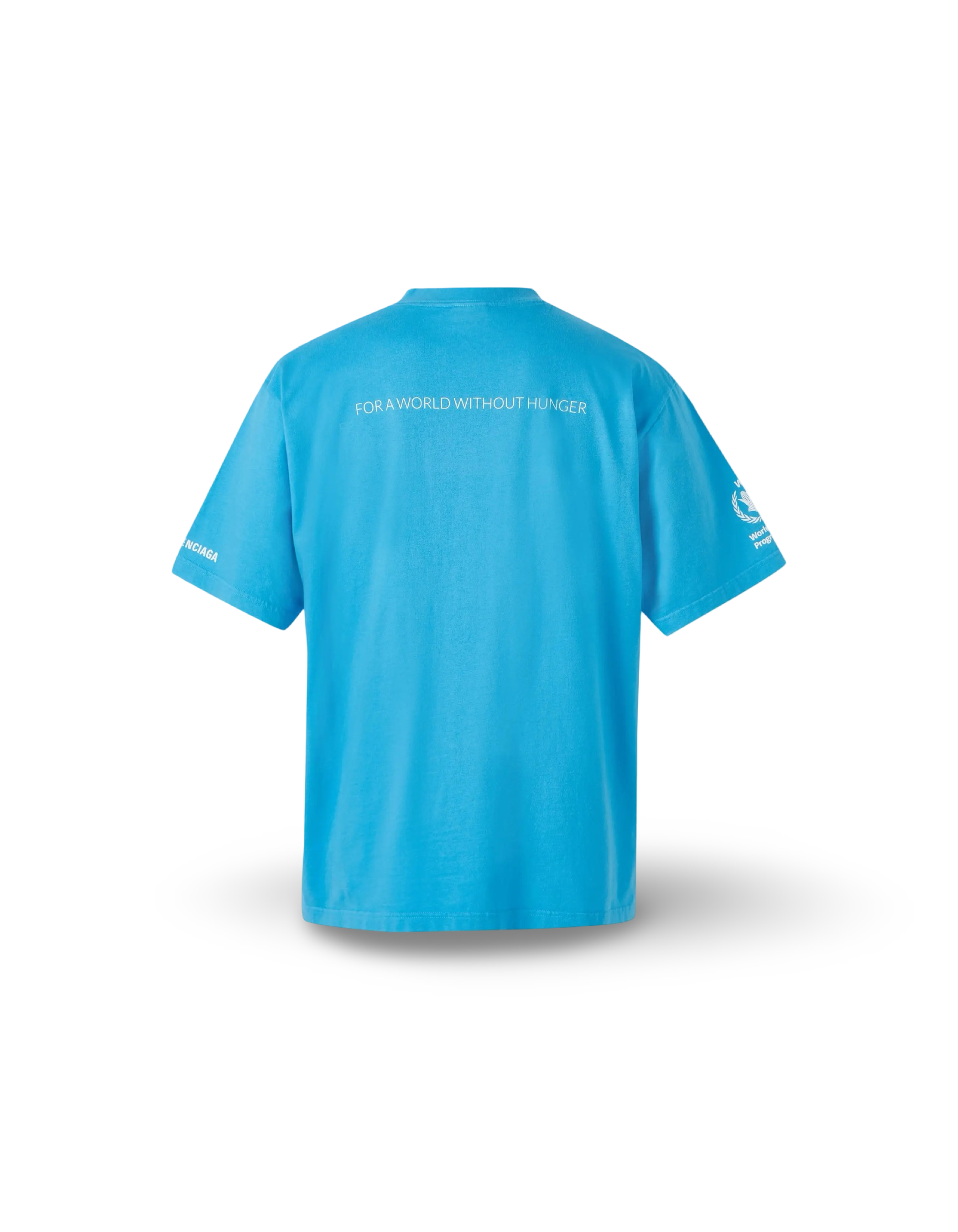 Balenciaga WFP Logo Azure Tee