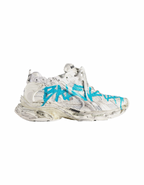Balenciaga Graffiti Runner Blue Sneakers