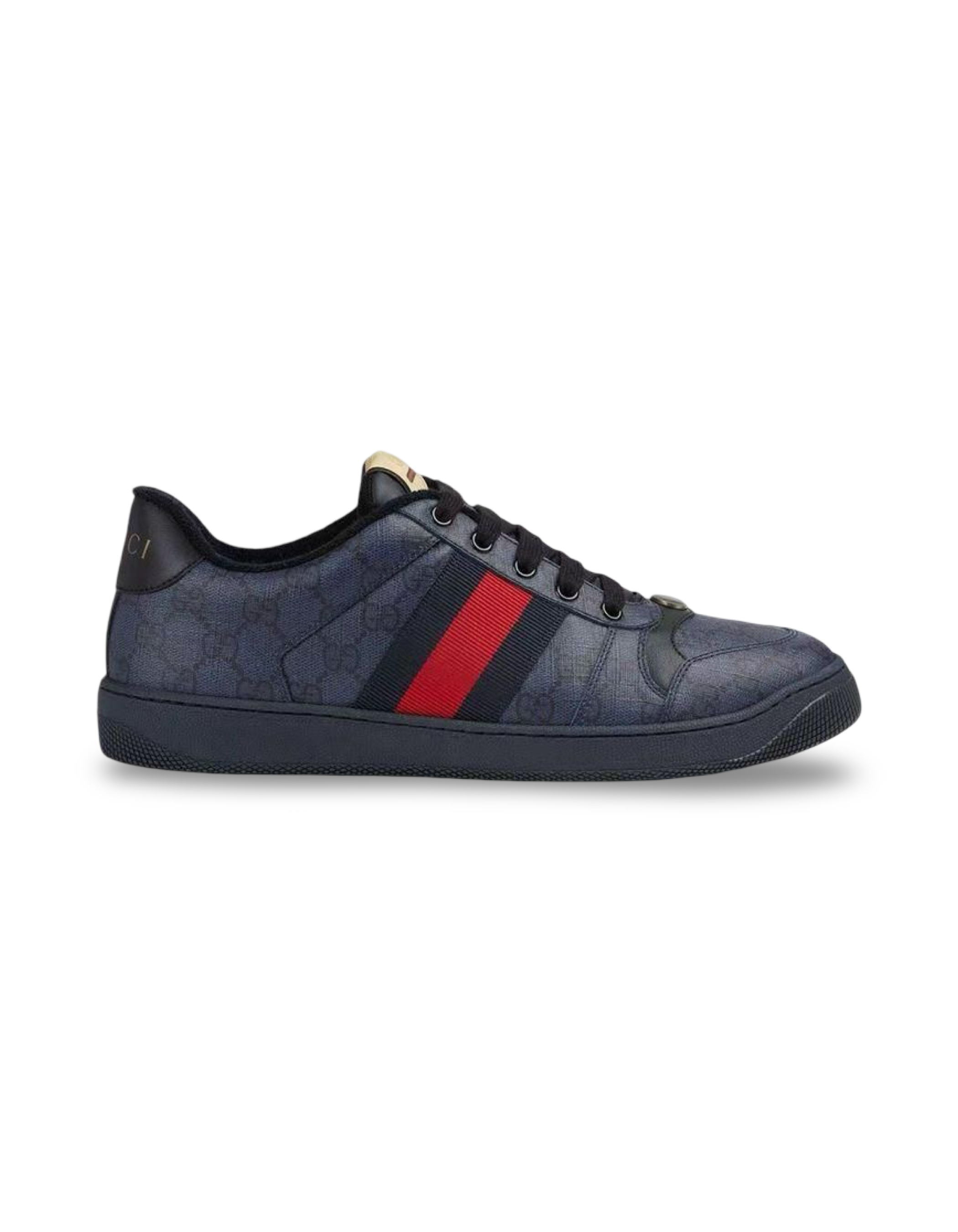 Gucci Screener Low Monogram Blue Sneakers