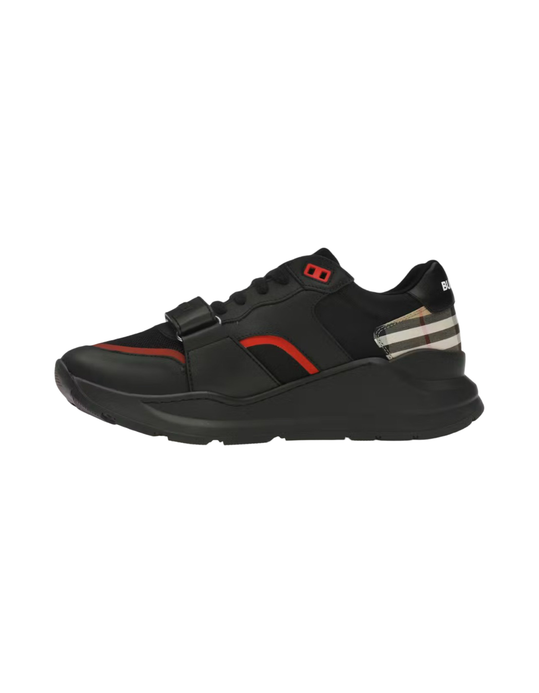 Burberry Ramsey Archive Black Sneakers.
