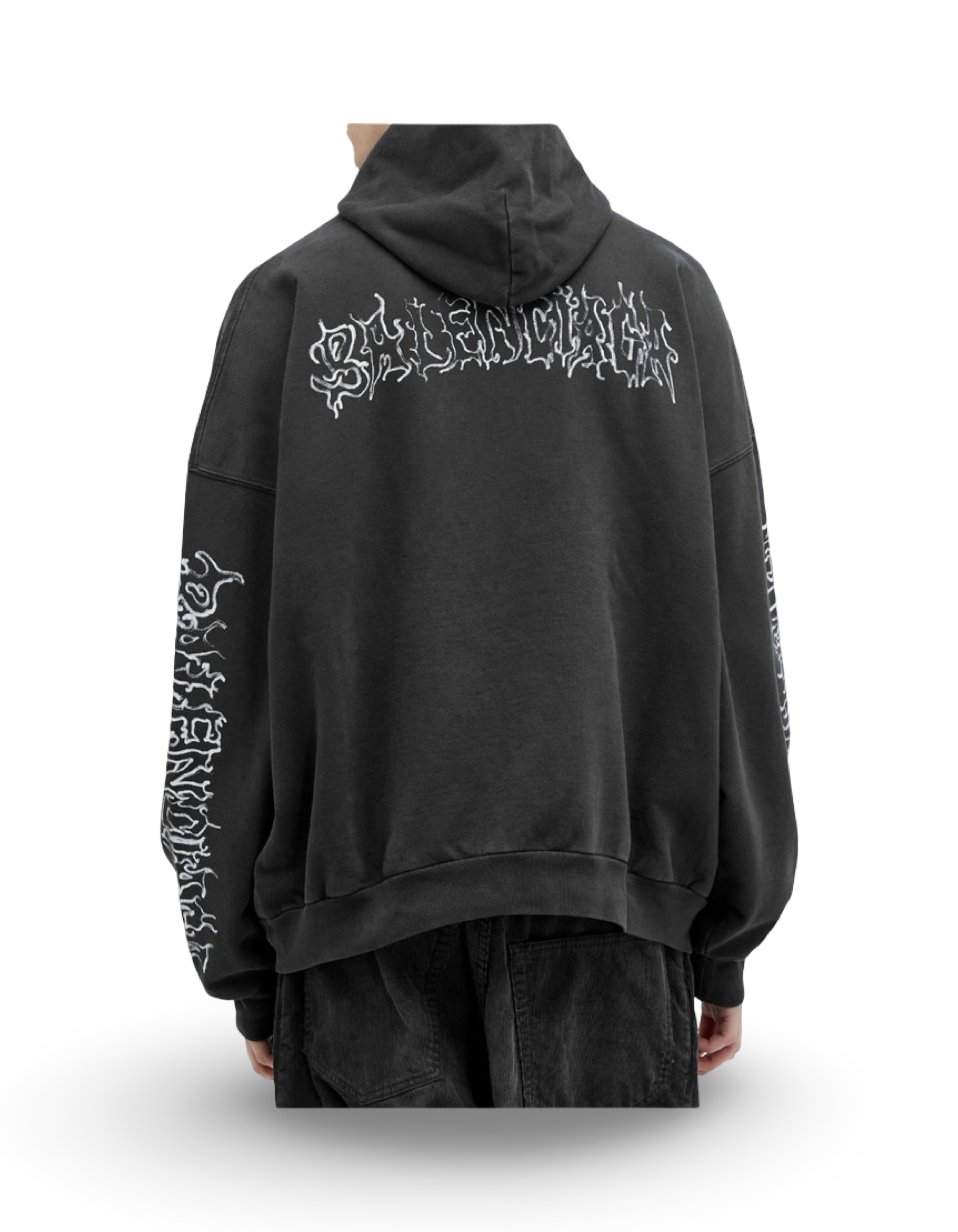 Balenciaga DIY Metal Logo Hoodie