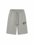 Off-White Logo Grey Shorts