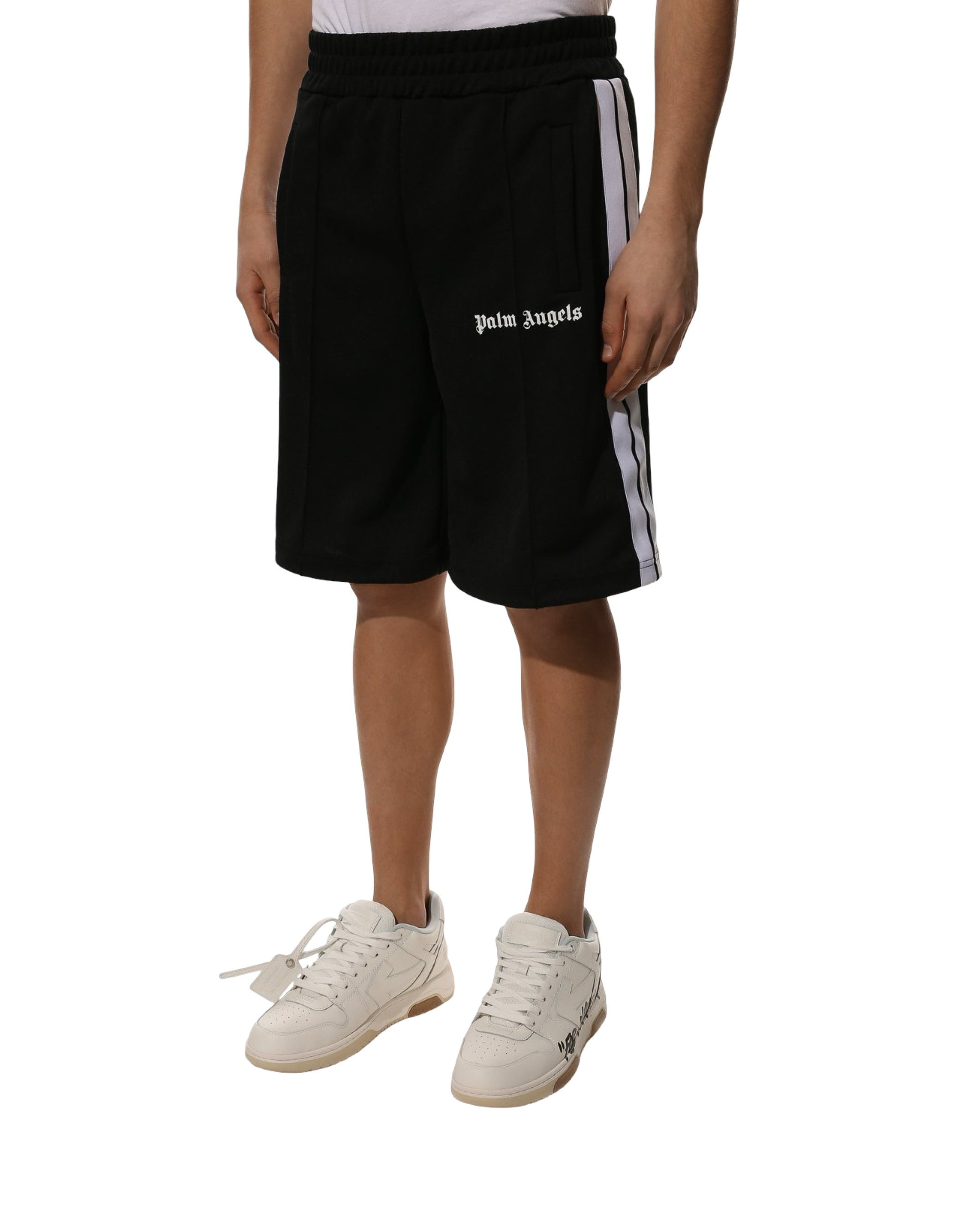 Palm Angels Track Logo Shorts Black